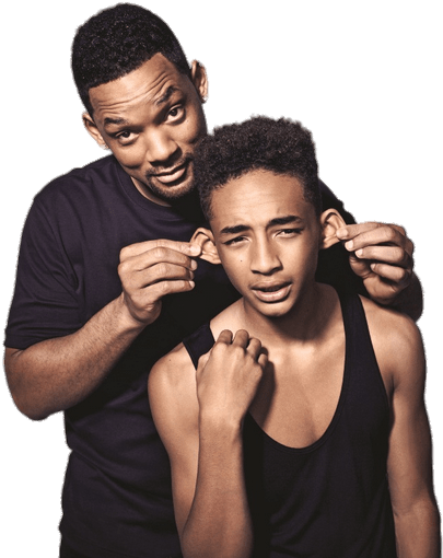 Jaden Smith And Will Smith - First Son Of Will Smith (451x574), Png Download