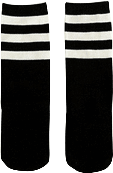 Petite Bello Socks 0-1t Black Stripes Knee High Socks - Sock (600x600), Png Download