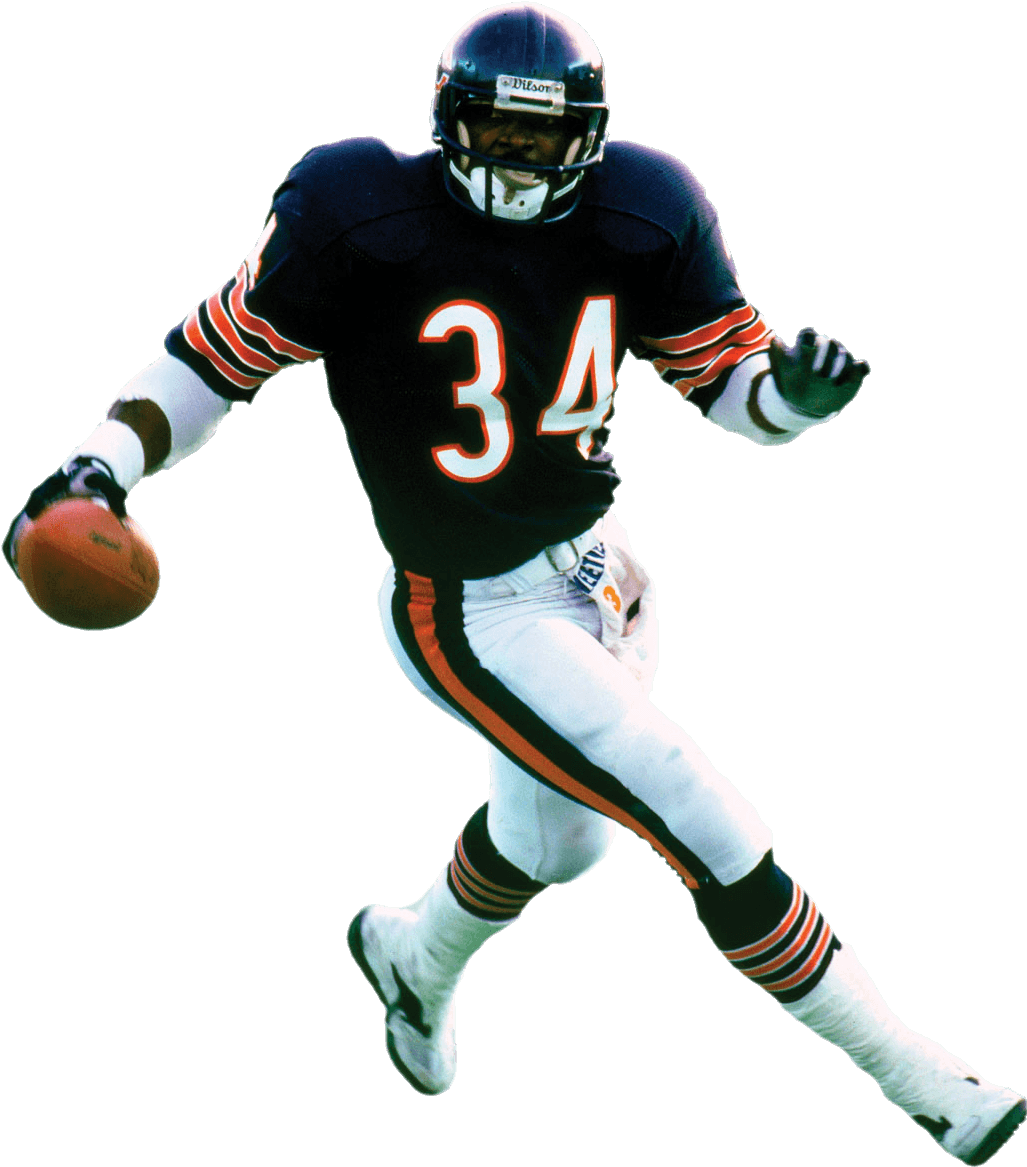 Chicago Bears Player - Walter Payton (1151x1600), Png Download