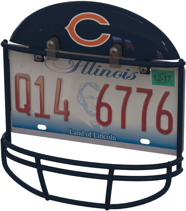 Chicago Bears Helmet Frame - Chicago Bears (659x725), Png Download