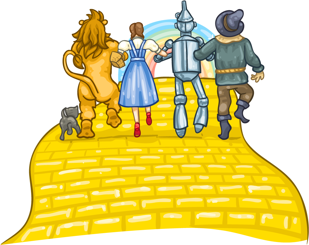 Yellow Brick Road Png - Yellow Brick Road Cartoon (1024x1024), Png Download
