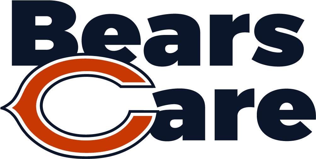 Bears Care Stacked Rgb - Chicago Bears Logos, Uniforms, And Mascots (1090x558), Png Download