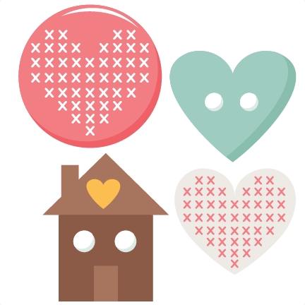 Buttons And Stitching Set Svg Scrapbook Cut File Cute - Buttons Scrapbook Transparent (432x432), Png Download