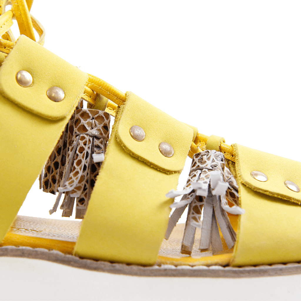 Sandals Celia 20 Nubuk Golden Glow Tassel Snake Dagget - Sandalen Melvin & Hamilton Celia 20 Nubuk Golden (1024x1024), Png Download
