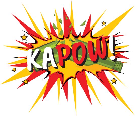 Kapow Pop Art Imagery - Comic Book (550x473), Png Download