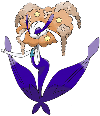 671 Florges Orange Flower Shiny - Shiny Florges White Flower (350x408), Png Download