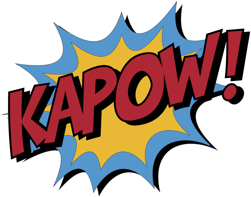 Kapow-1601675 960 720copy - Onomatopoeia Kapow (960x720), Png Download