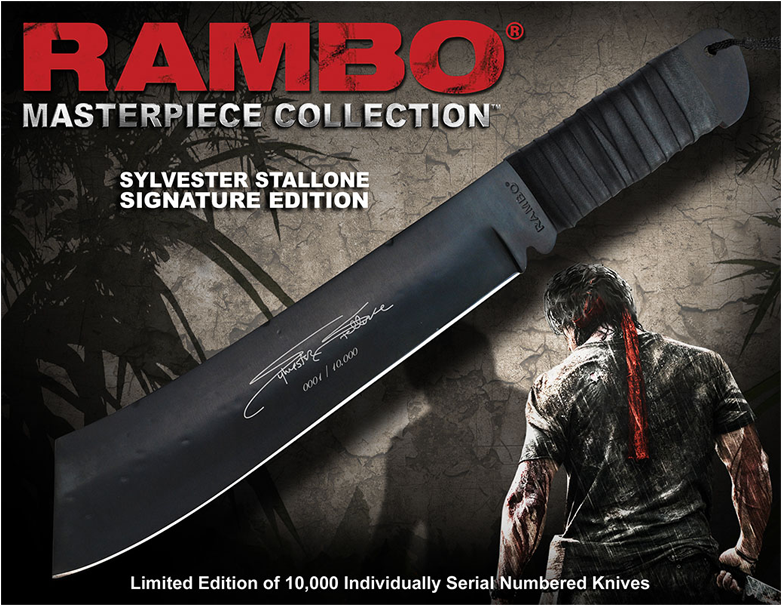 Rambo Iv Knife: Sylvester Stallone Edition Multi-coloured (800x800), Png Download