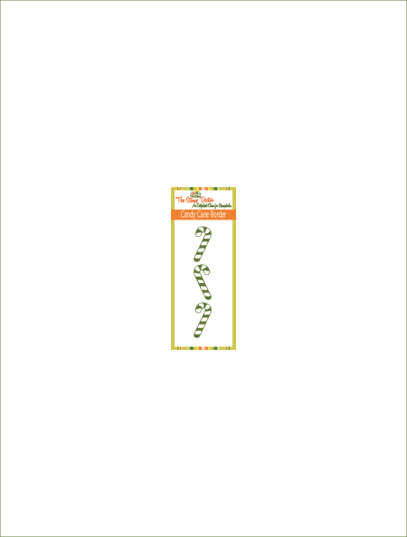 Candy Cane (450x594), Png Download