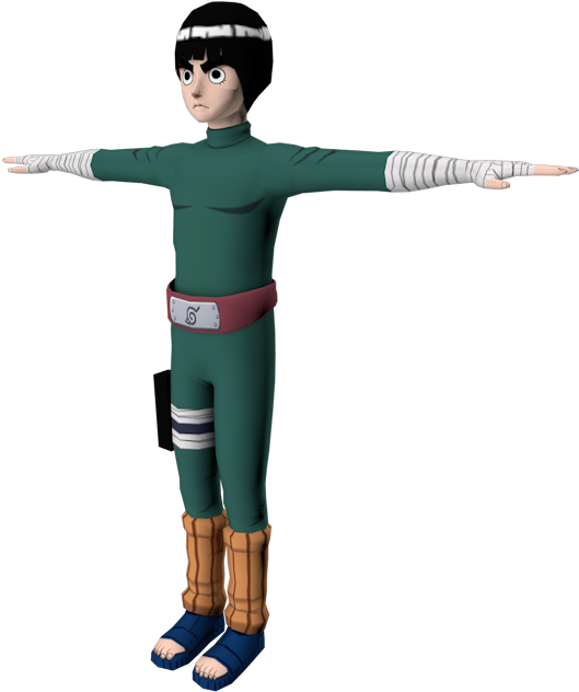 Download Zip Archive - Rock Lee (750x650), Png Download