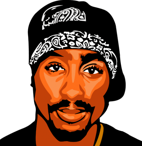 Free Png 2pac Png Images Transparent - Tupac Png (480x494), Png Download