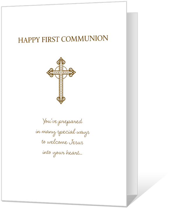 Happy First Communion Printable - Cross (950x760), Png Download