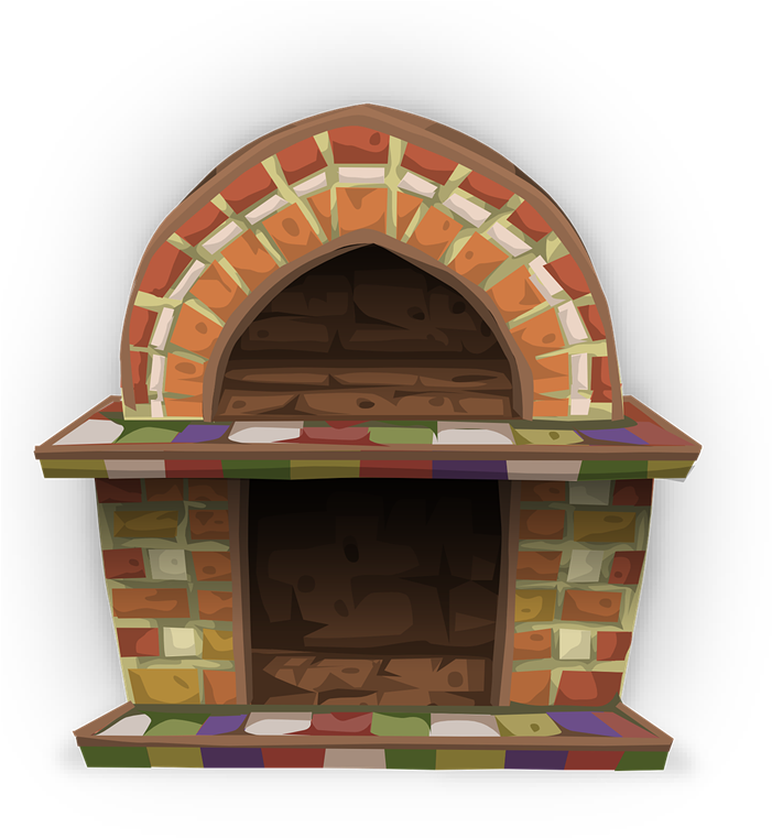 Free Fireplace Clip Art - Transparent Clipart Fireplace (700x769), Png Download
