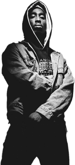 Freetoedit Tupac Westside Rapper - Tupac Psd (240x526), Png Download