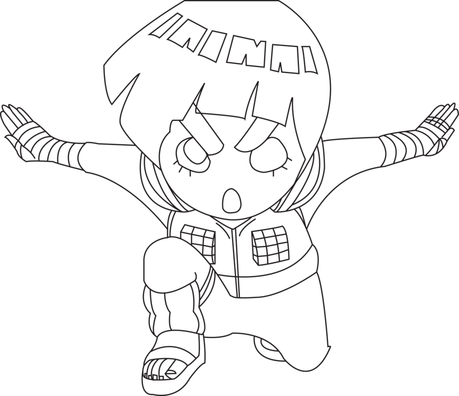 Rock Lee Lines By Dandeeman On Deviantart Picture Royalty - Drawing (900x776), Png Download