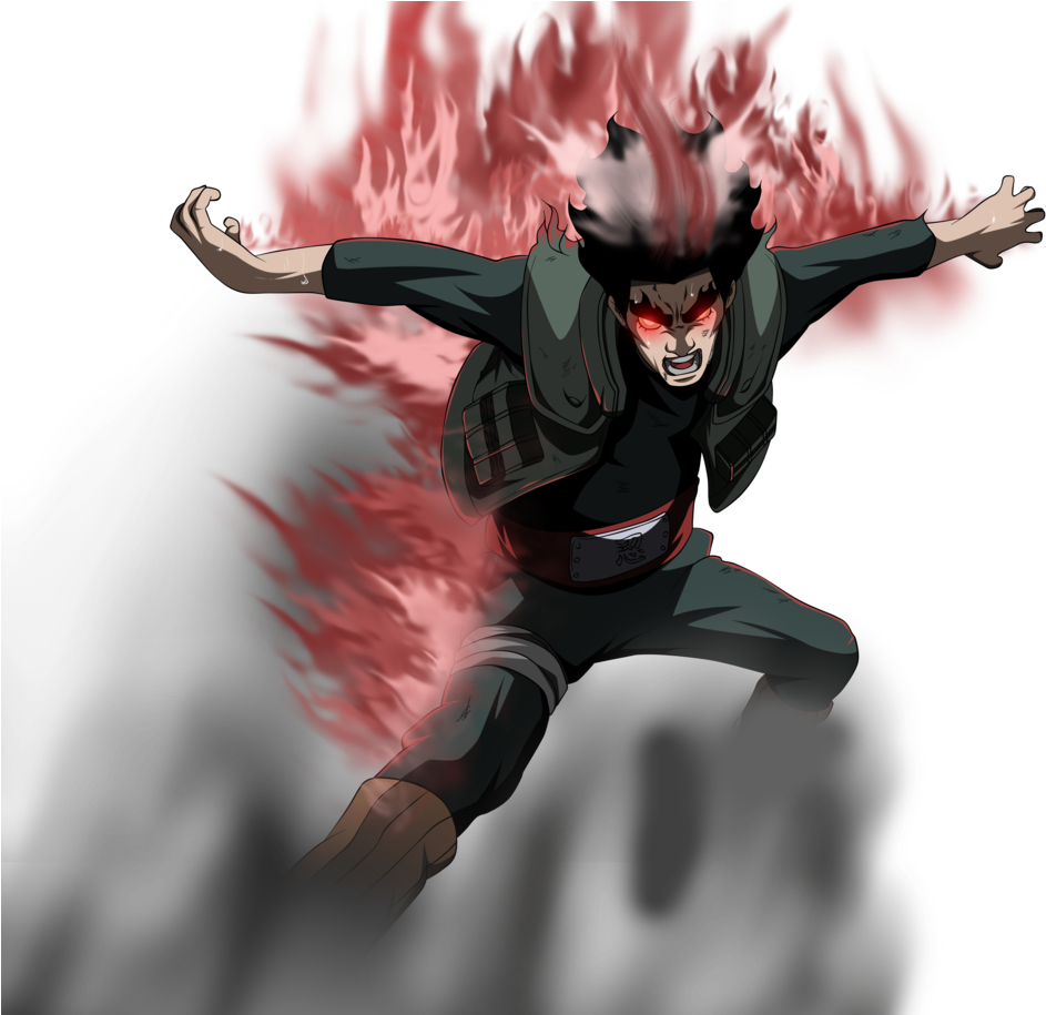 Might Guy 8 Gates - Might Guy 8 Gates Fan Art (1024x914), Png Download