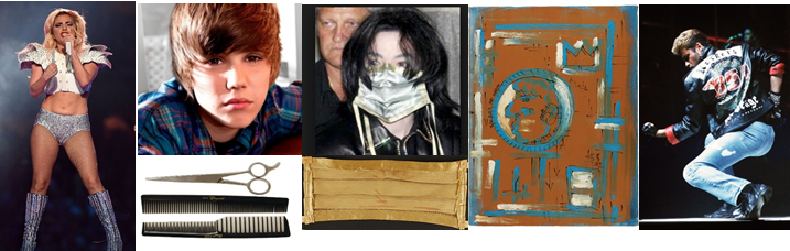 Items From Lady Gaga, Jean-michel Basquiat, Michael - Justin Bieber 1-5 Guitar Pick Beaded Earrings - Handmade (717x228), Png Download