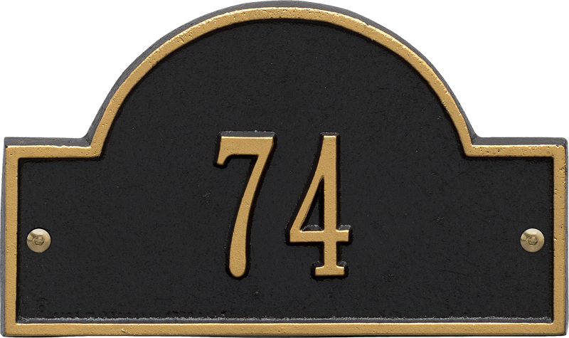 Arch Marker Petite Wall Plaque - Number (800x475), Png Download