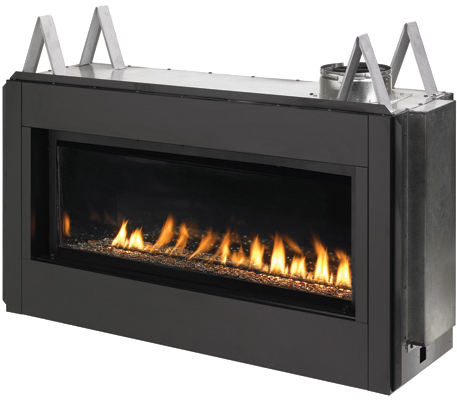 Fireplaces And Stoves For Every Project - 43 Linear Gas Fireplace Superior (500x416), Png Download
