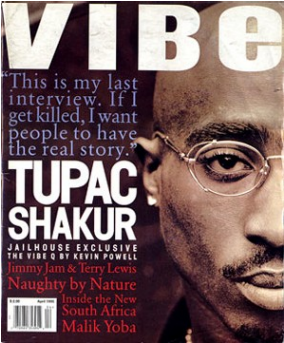 091211 Music Tupac Infamous Moments Vibe - Tupac Vibe Magazine Cover (608x342), Png Download