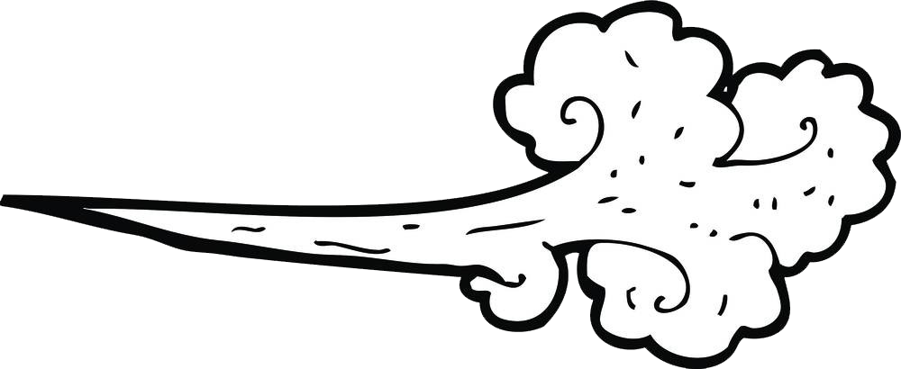 Cartoon Wind Royalty Free Clip Art - Clipart Air (1000x410), Png Download