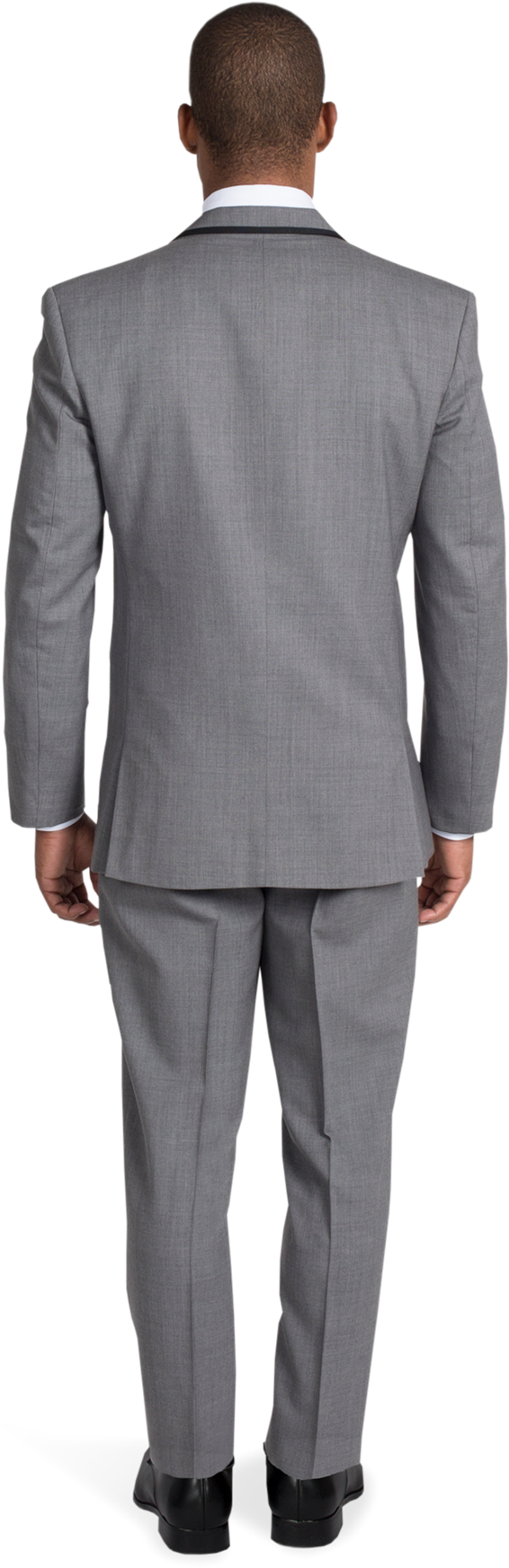 Grey Kristoff Tuxedo By Savvi - Man Suit Back Transparent (1188x1980), Png Download