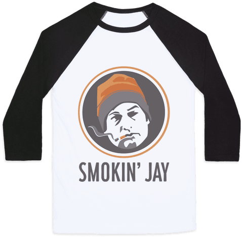 Smokin' Jay Baseball Tee - Asexual Shirts (484x484), Png Download