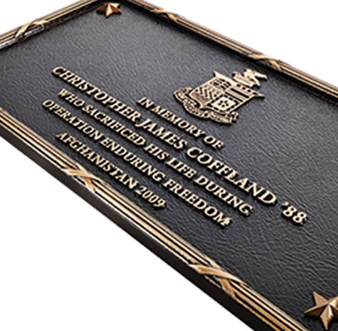 Cast Bronze Memorial Plaque For Veteran, - Bronze (662x648), Png Download