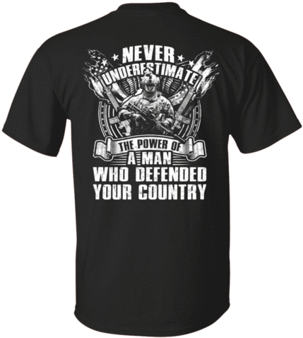 Never Underestimate The Power Of Man Defended Country - Ma Spoiled Wife Ihave A Freaking Awesome Husband T (480x480), Png Download