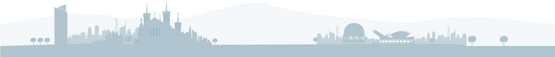 Bg Lyon - Silhouette (1920x580), Png Download