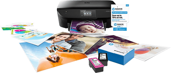 Instant Ink - Hp Instant Ink Enrolment Card 50 Page Plan (600x258), Png Download