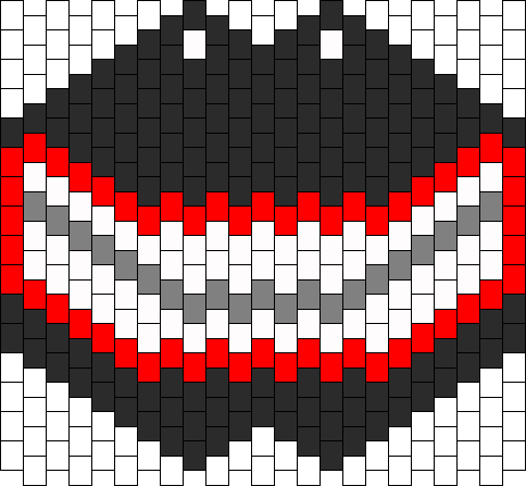 Tokyo Ghoul Mask Bead Pattern - Twenty One Pilots Melt Bead (484x447), Png Download