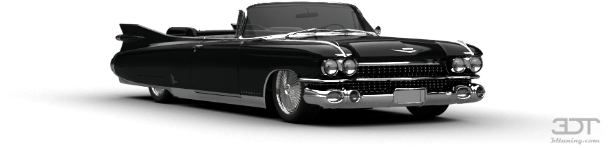 Cadillac Eldorado Convertible Sedan 1959 Tuning - 3d Tuning (1004x373), Png Download
