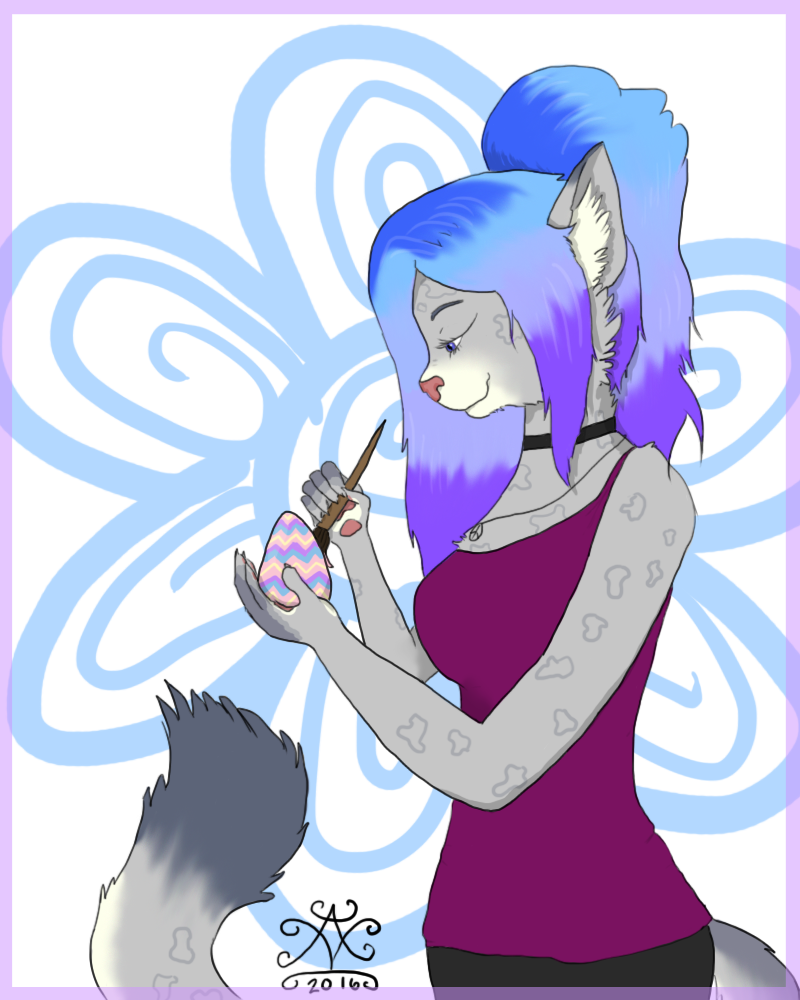Happy Easter - Furries Easter Drawings (800x1000), Png Download