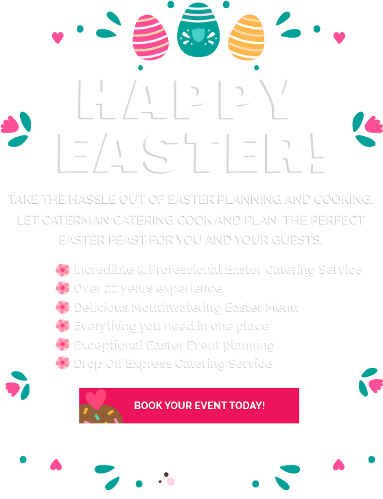 Happy Easter - Caterman Catering (639x760), Png Download