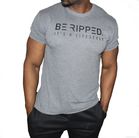 Men's Be Ripped - Shirt (480x474), Png Download