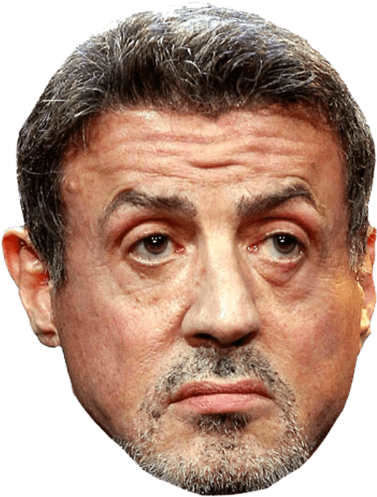 Sylvester Stallone Face Transparent Png - Sylvester Stallone Cut Out (750x750), Png Download