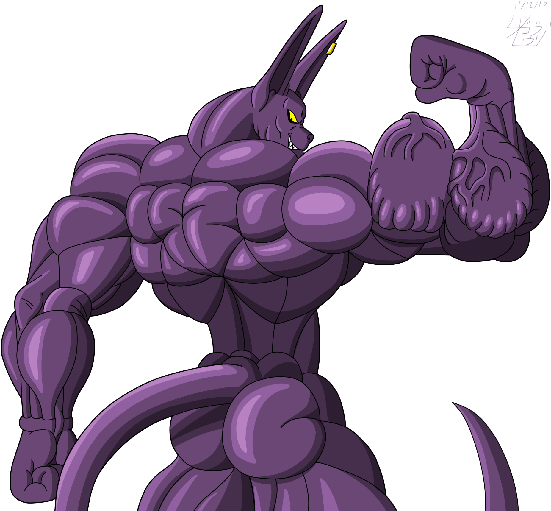 Scrapped Beerus Picture - Buff Beerus (2000x1720), Png Download