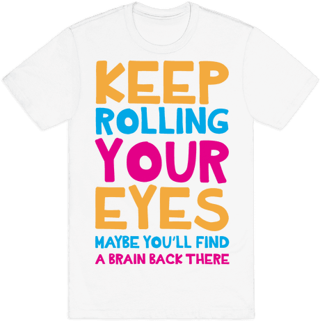 Keep Rolling Your Eyes Mens T-shirt - Finding My Center Donut (484x484), Png Download