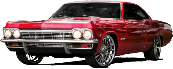 64impala Lowrider Freetoedit - Lowrider Car Transparent Background (596x240), Png Download
