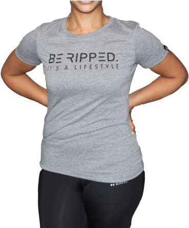 Women's Be Ripped - Shirt (480x444), Png Download