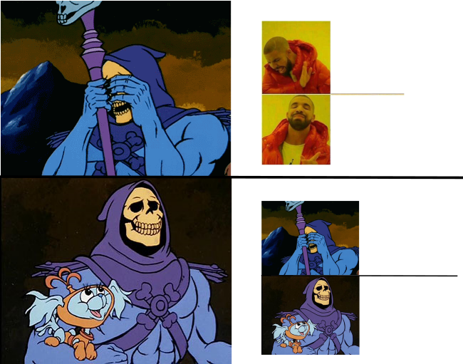 Skeletor He-man Fictional Character Cartoon - Skeletor Smiling (650x511), Png Download