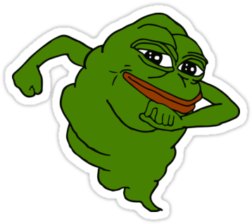 Pepe The Slimer - Pepe The Frog Moving (375x360), Png Download