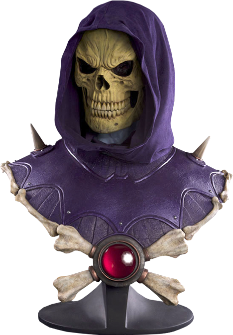 Masters Of The Universe Life-size Bust Skeletor - Masters Of The Universe - Skeletor 1:1 Life Size Bust (480x672), Png Download