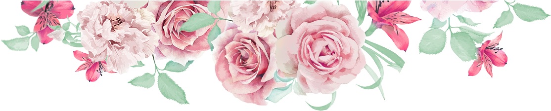Line Of Flowers Png - Flower In Line Png (1200x243), Png Download