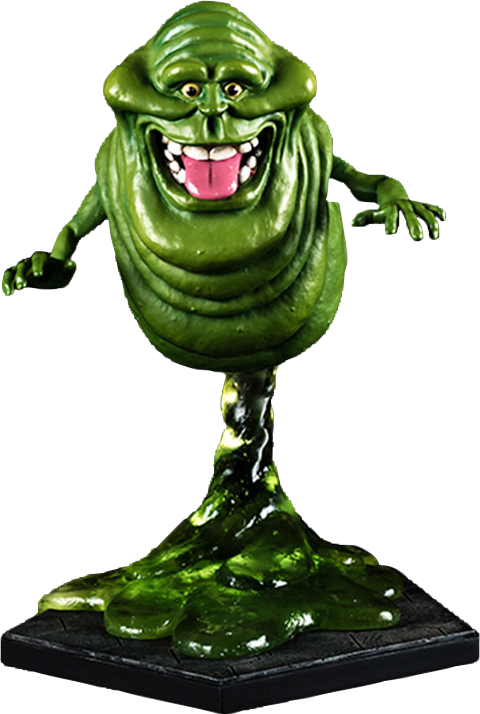 28" Ghostbusters Statue Slimer - Slimer Iron Studios (480x714), Png Download