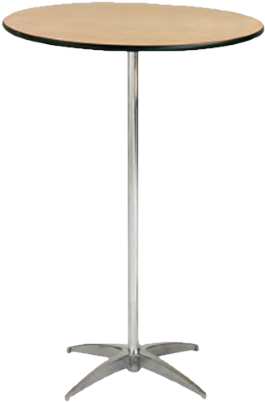 Highboy Cocktail Table Rentals - Round High Cocktail Table Png (600x600), Png Download