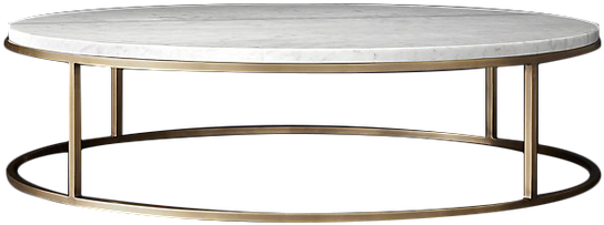 Nicholas Marble Round Coffee Table - Coffee Table (600x585), Png Download
