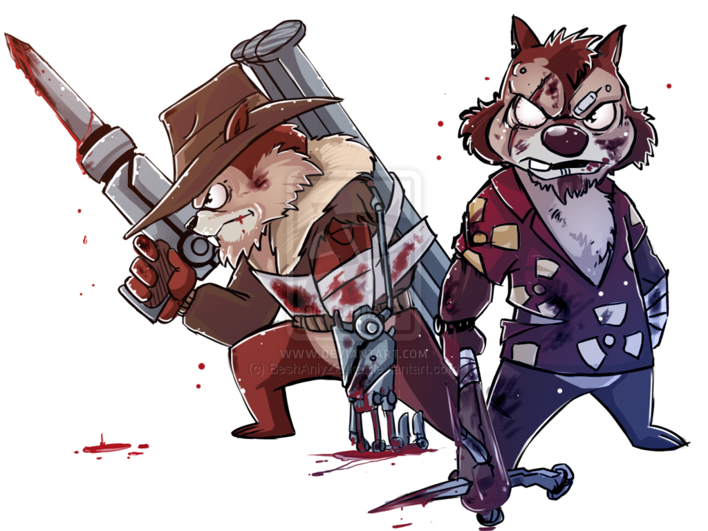 Chip @ Dale - Чип И Дейл Арт (1024x768), Png Download