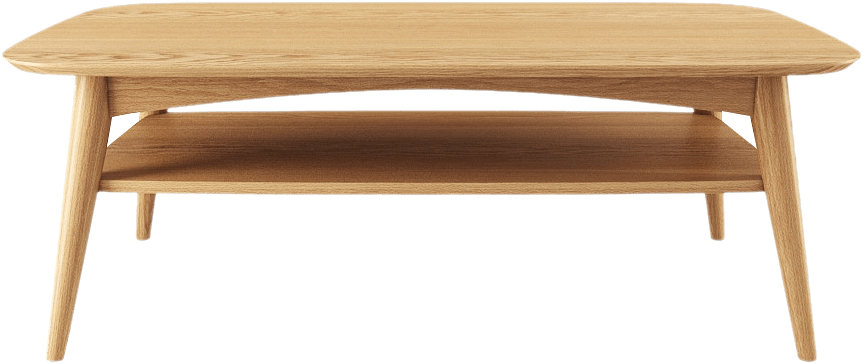 Buy Mia Coffee Table With Shelf Online In Australia - Round Coffee Table Shelf Scandinavian (965x500), Png Download